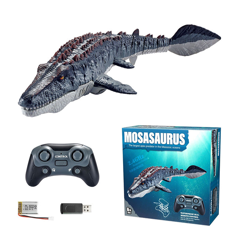 🔥Limited-time offer-2.4G RC Mosasaurus Swimming Toy with Spray