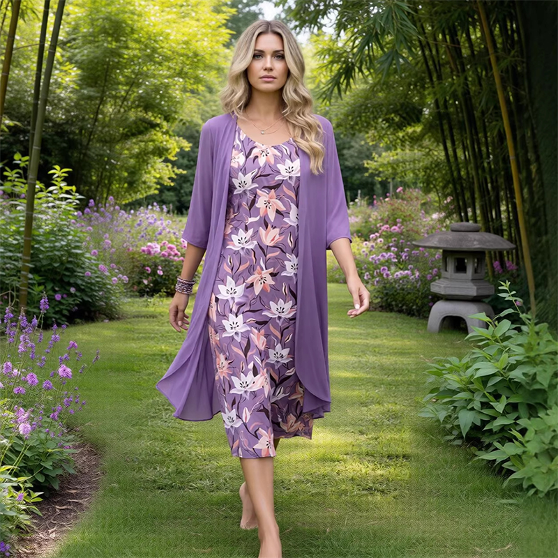 ⌛Limited-Time Offer-Women Floral Midi Dress