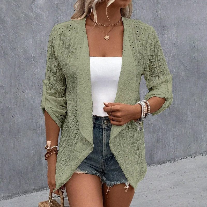 ⌛Limited-Time Offer-Women's Casual Textured Open Front Cardigan