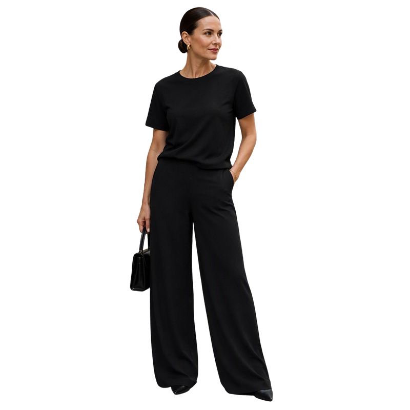⌛Limited-Time Offer-Women's Top & Wide-Leg Pants 2-Piece Set