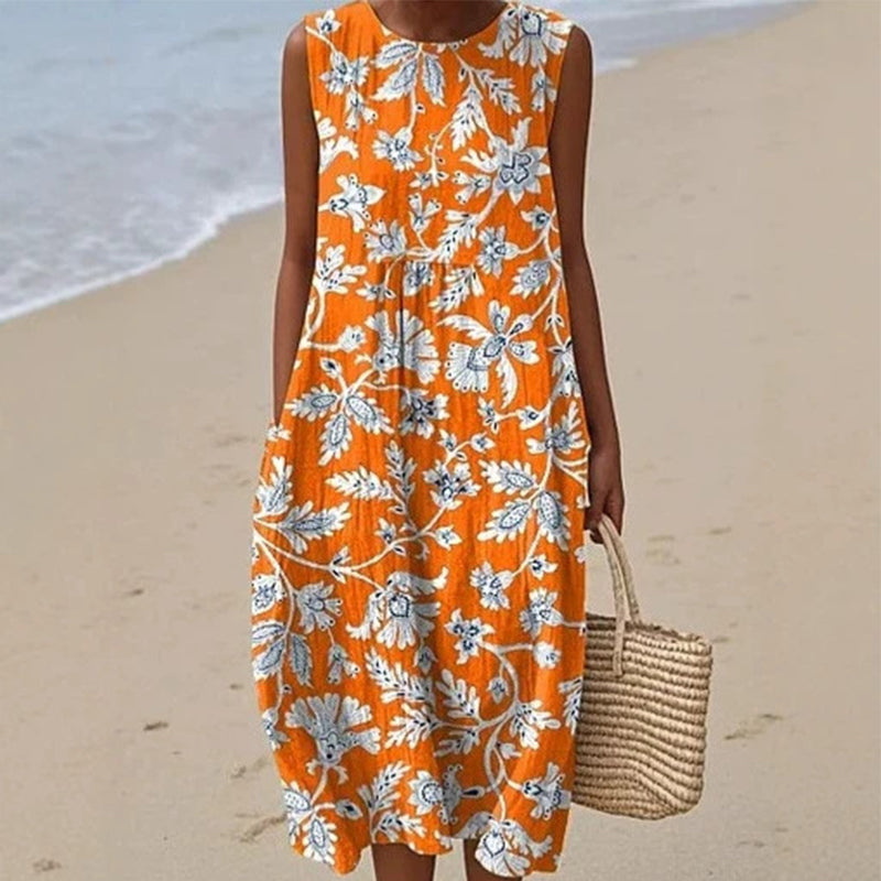 ✨New Arrivals & Special Offers-Women's Sleeveless Linen Dress