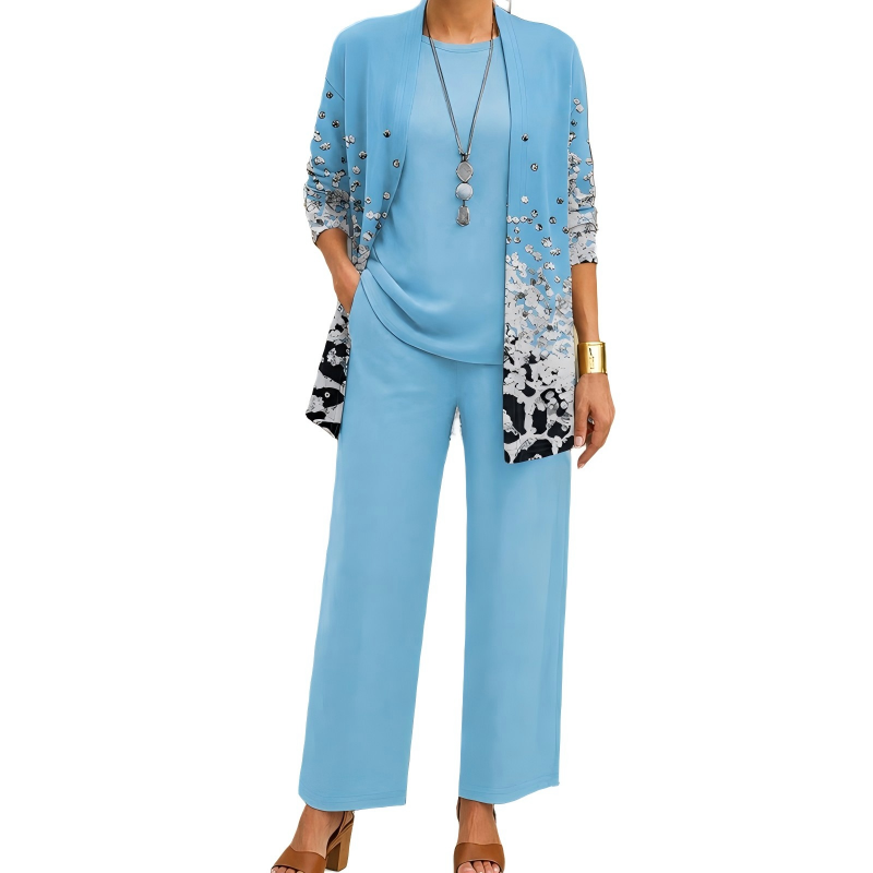 🍁New Fall Collection-Women's Elegant Printed 3-Piece Set