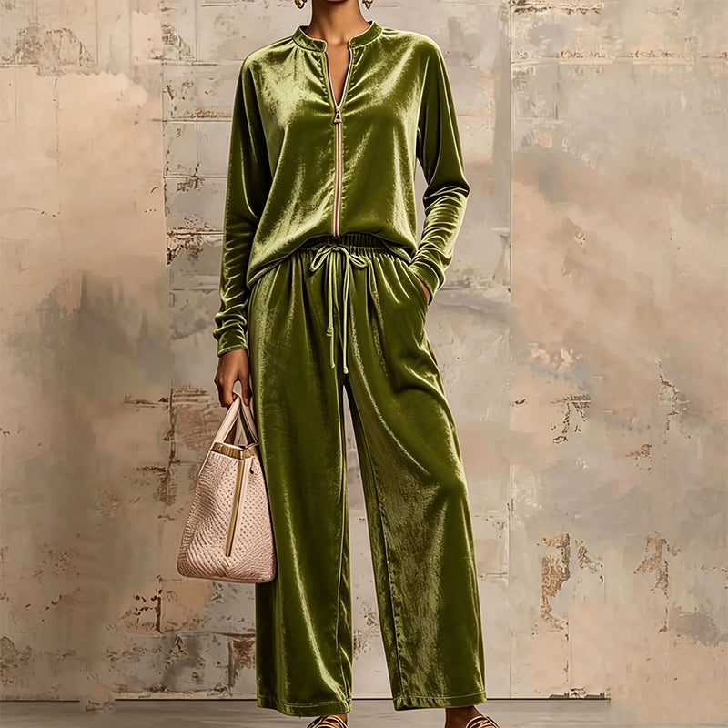 🍁New Fall Collection-Women's Velvet 2-Piece Outfits
