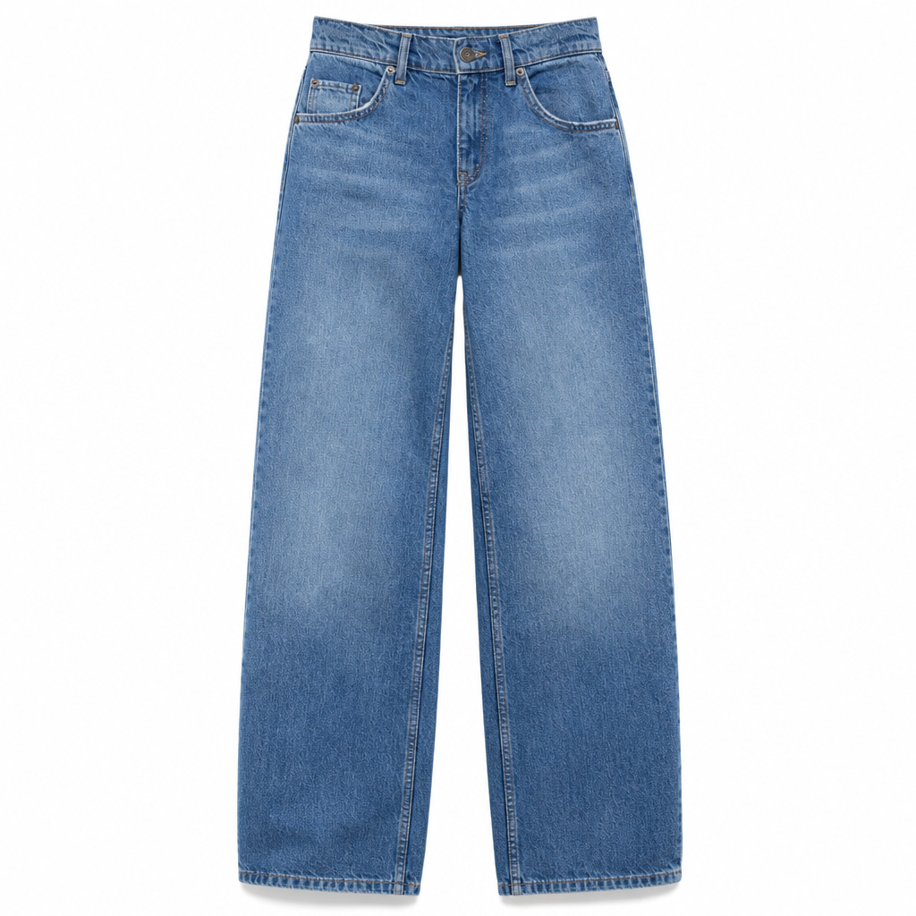 ๐ Retro Denim Comfort | Women's High-Waisted Relaxed Straight-Leg Jeans with Vintage Wash