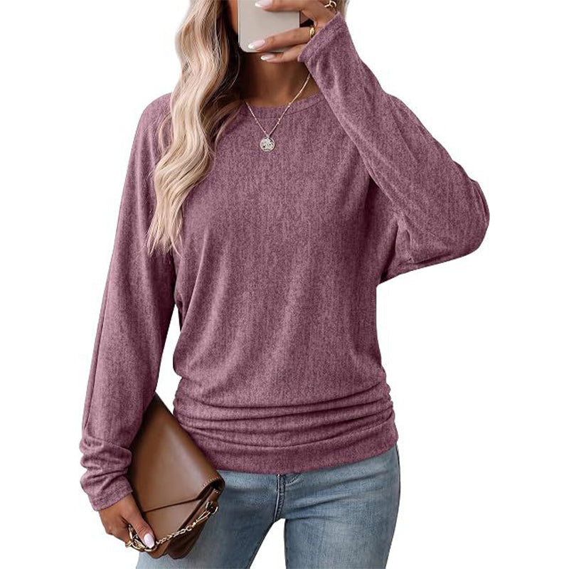 🧶Soft Knit, Multi-Color Versatile🍂 Women's Crewneck Knit Sweater – Stretch & Shape-Retaining, Six Autumn Shades