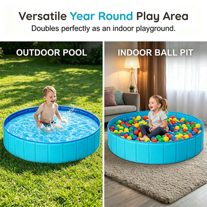 ⌛Limited-Time Offer-Large Foldable Backyard Wading Pool for Whole Family & Pets