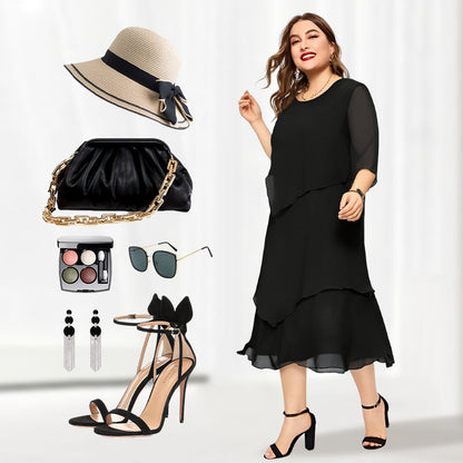 🎉 Last Day Promotion-49% OFF 👗Women's Elegant Layered Dress