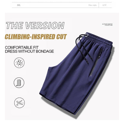 🔥2026 HOT SALE 49% OFF🔥Men's Plus Size Ice Silk Stretch Shorts