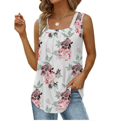 🔥Last Day Special Price £8.99!!🔥2025 Women's Square Neck Sleeveless Vest T-Shirt