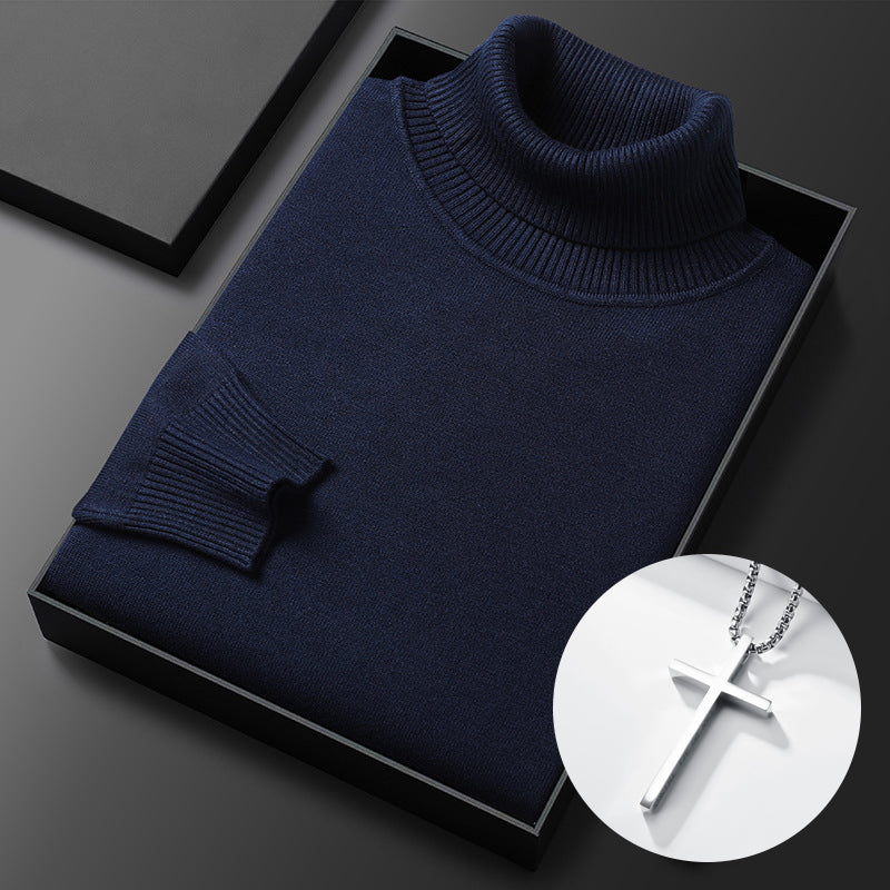⏳Limited-time 50% off⏰Men's Solid Color Premium Turtleneck Sweater👔