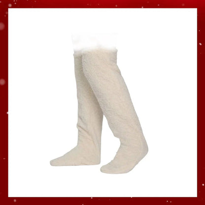 ⚡Flash Sale🏆#1 Best Seller ⏰ 💕Velvety Fleece Knee Socks For Christmas❄️🎅