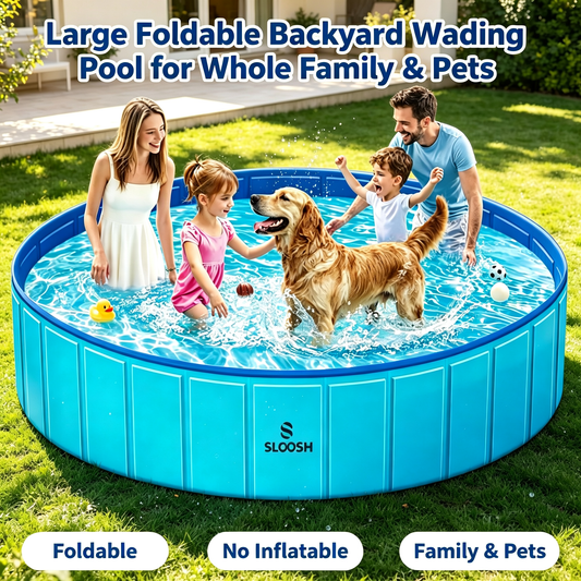 ⌛Limited-Time Offer-Large Foldable Backyard Wading Pool for Whole Family & Pets