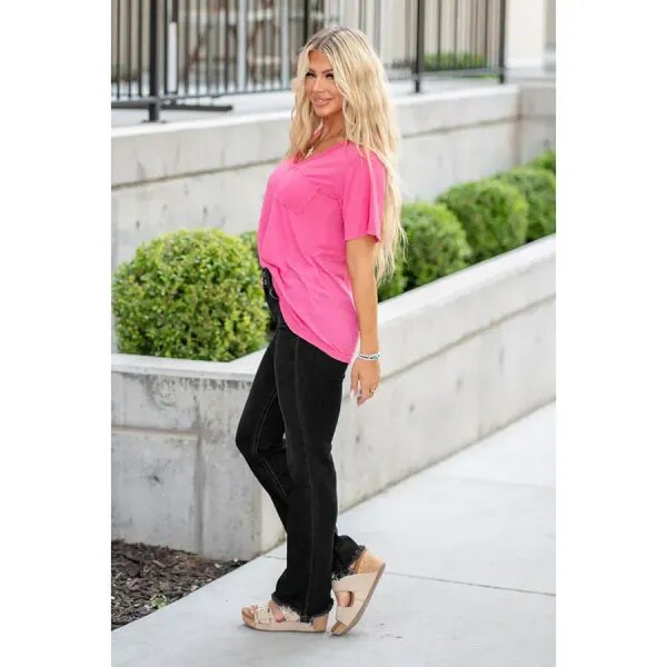 👖Hot Sale 50% Off🔥Vintage Double Button Frayed Hem Bootcut Jeans