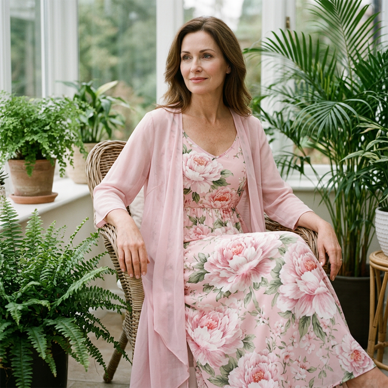 🔥New Arrivals & Best Sellers-Women's Elegant Two-Piece Floral Dress Set