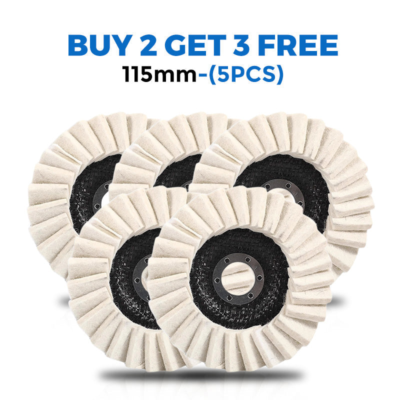 ✨ BUY 1 GET 1 FREE ! 🔧 Wool Felt Flap Polishing Disc – Easy to Use, Surface-Safe & Professional Finish 🧽