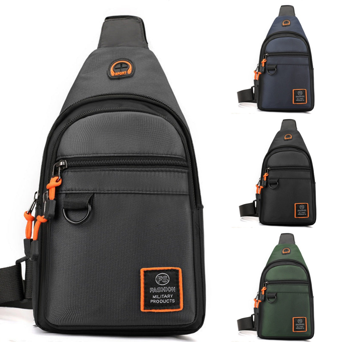 🔥New Arrivals Special Offer-Men's Waterproof Nylon Crossbody Bag  -BUY 3 GET 1 FREE!