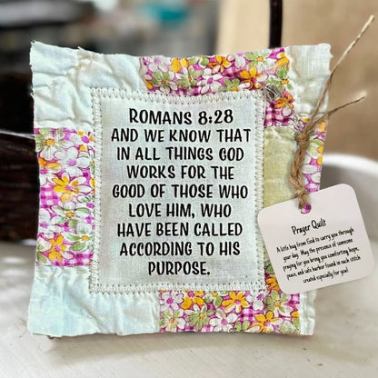 💜Up To 70% Off✝️Best Encouraged And Blessed Gift-Prayer Quilt with cross inside