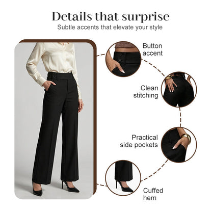 🌺💐Women's Elegant Flared Suit Pants – High-Waist Flattering Fit For Effortless Chic Style 🤍
