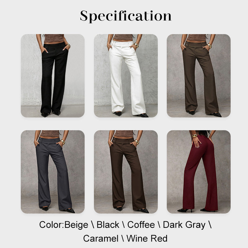 🌺💐Women's Elegant Flared Suit Pants – High-Waist Flattering Fit For Effortless Chic Style 🤍