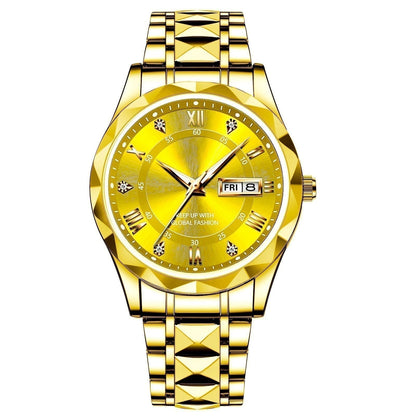 ⌛Limited-Time Offer-Waterproof Luminous Stainless Steel Two-tone Quartz Men's Watch