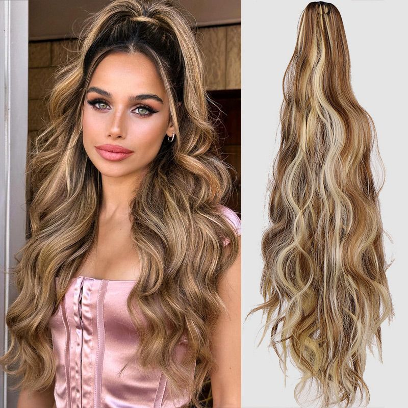 🔥Hot Sale Deals-18-inch Wavy Curly Wig Clip Ponytail Extension