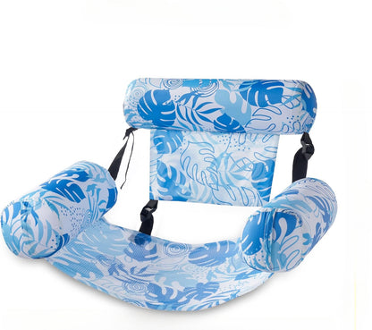 ⏳Time-Limited Special⏰Inflatable Floating Chair – Tropical Leaf & Ultra-Light 260g 🌊
