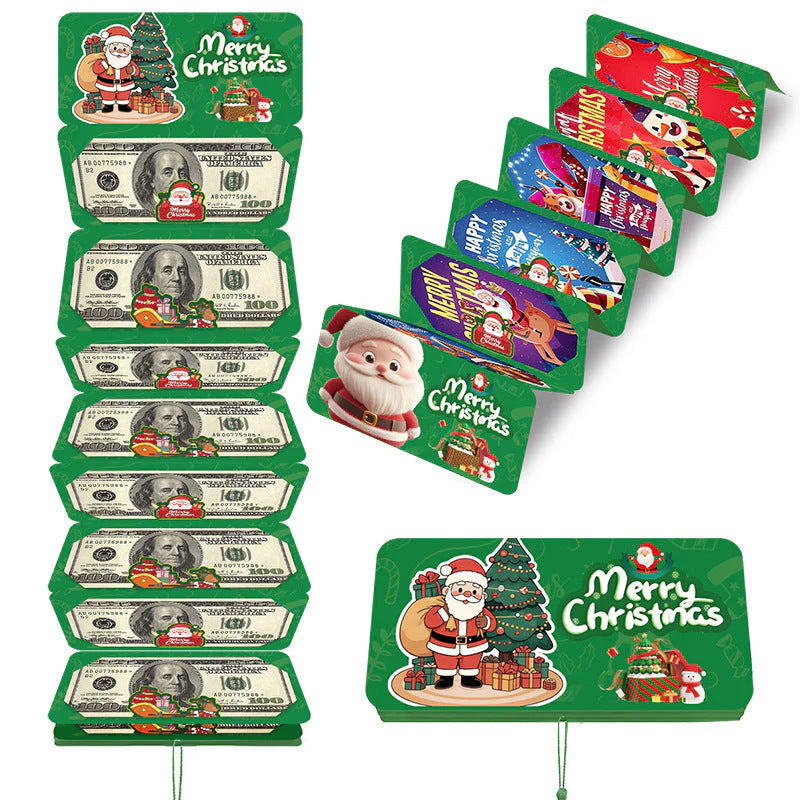 🎁🎄Christmas Sale - BUY 1 GET 1 FREE⭐Christmas Cash Envelope with Money Clip