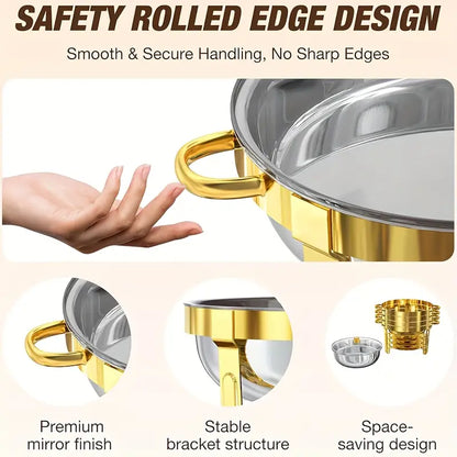 🔥Hot Sale Deals-Stainless Steel Chafing Dish Buffet Set