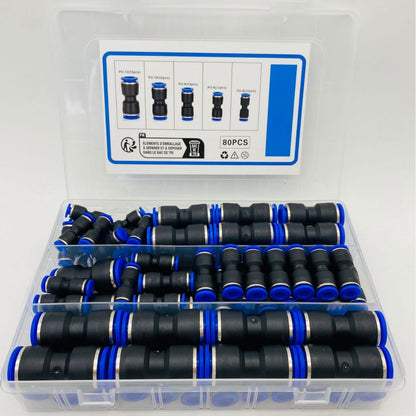 1/4 Inch Pneumatic Push-to-Connect Air Hose Fittings Kit ⚡🔧