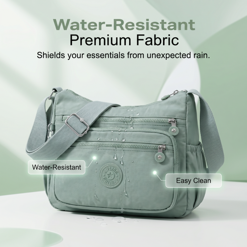 ⌛Limited-Time Offer-Lightweight Multi-Pocket Nylon Crossbody Bag