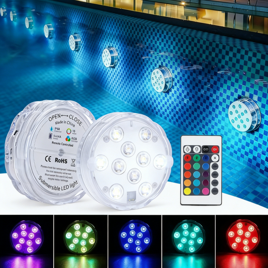 📢📢Last-day special-Underwater LED lights (with wireless remote control)