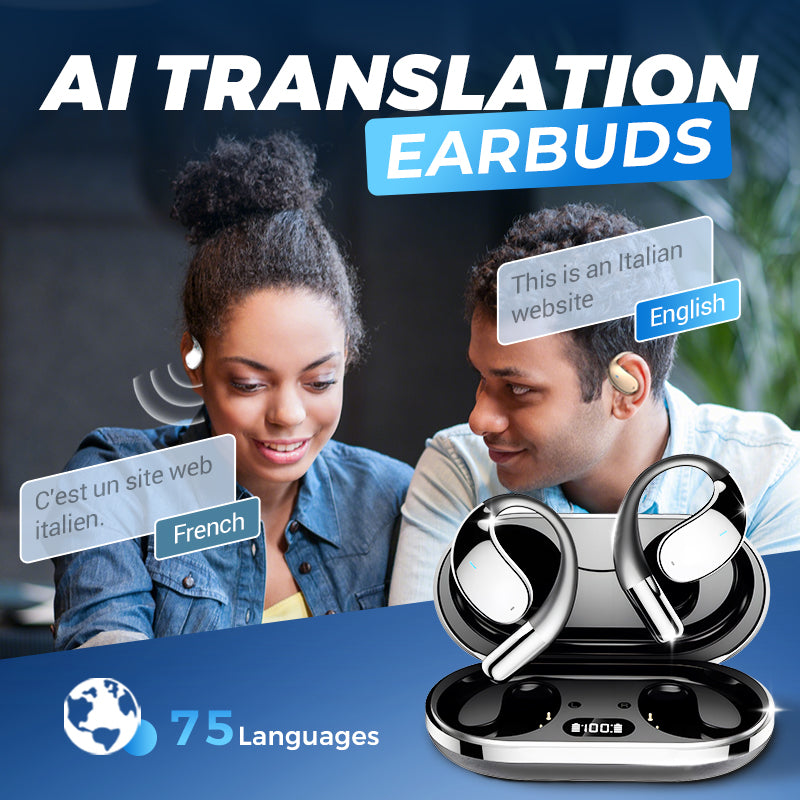 🔥Hot Sale Deals-Wireless Open-Ear Earbuds with translation