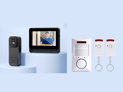 🔥Limited-time offer-Smart Video Doorbell with 4.3" Display Screen