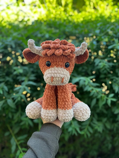 ✨LAST DAY PROMOTION - 50%OFF✨Crochet Highland Cow Amigurumi Pattern🐮- DIY Kit & Finished Plush