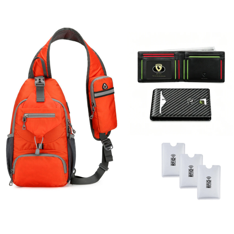 🎒 Practical Everyday Carry | Men's Multi-Pocket Water-Resistant Oxford Sling Bag