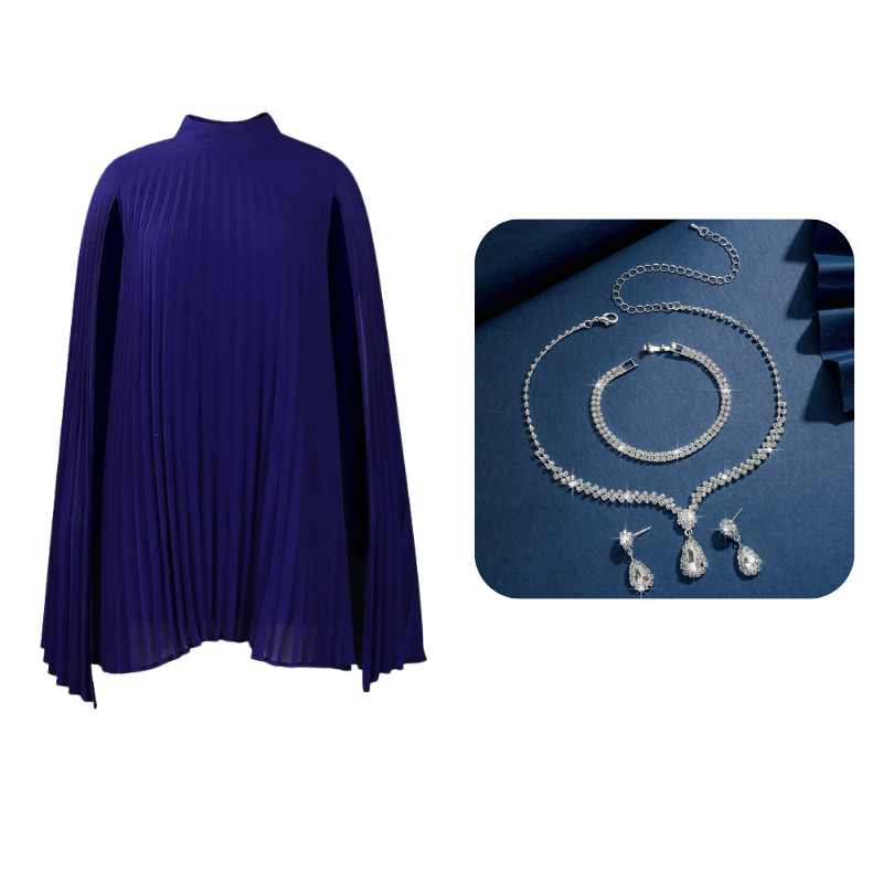 Dark Blue_Dress & Necklace