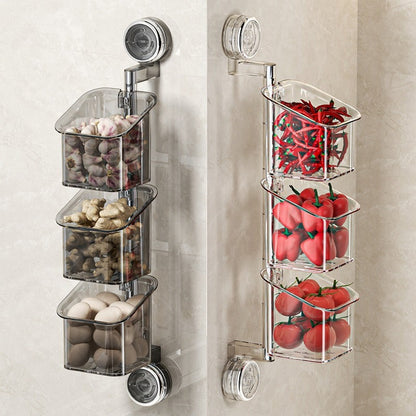 🔥Hot Sale🔥Perforated Suction Cup Spice Storage Rack（50% OFF）
