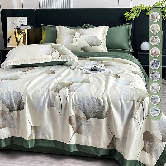 🔥Summer Limited Sale🌸Cooling Breathable Floral Bed Sheet (4-Piece Set)