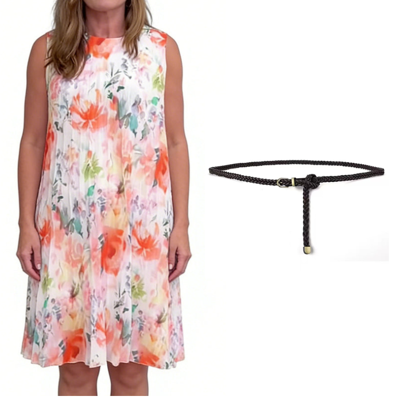💥 Special Sale 50% OFF💥Women’s Sleeveless Floral Print Pleated Dress