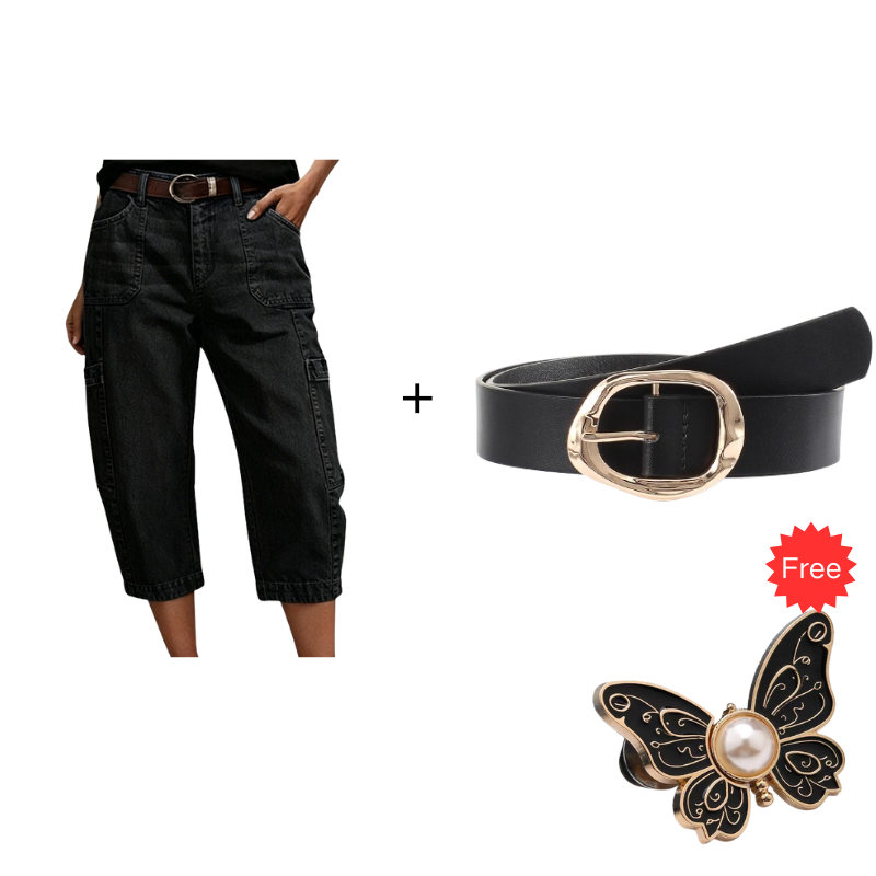 📢Mid-Season Sale: 50% off – limited time ⏰Women's Casual Stretchy Cropped Denim Pants