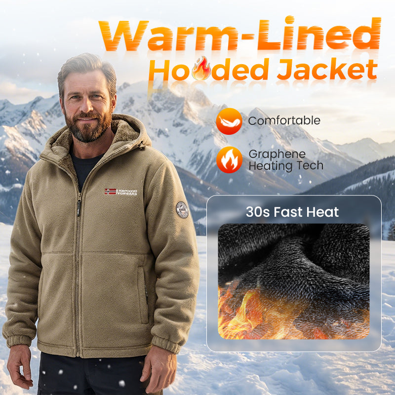 🔥Upgraded Unisex Hooded Casual Graphene Insulated Jacket (with Internal Pockets)