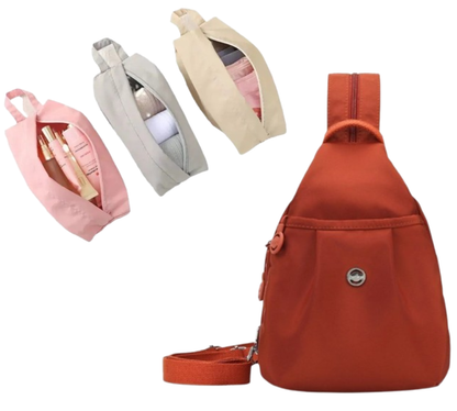 🔥Limited-time offer-Multi-Pocket Convertible Backpack & Crossbody Bag