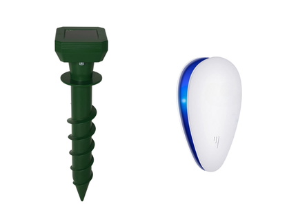 🔥Limited-time offer-Solar Powered Ultrasonic Mole Repeller Stake