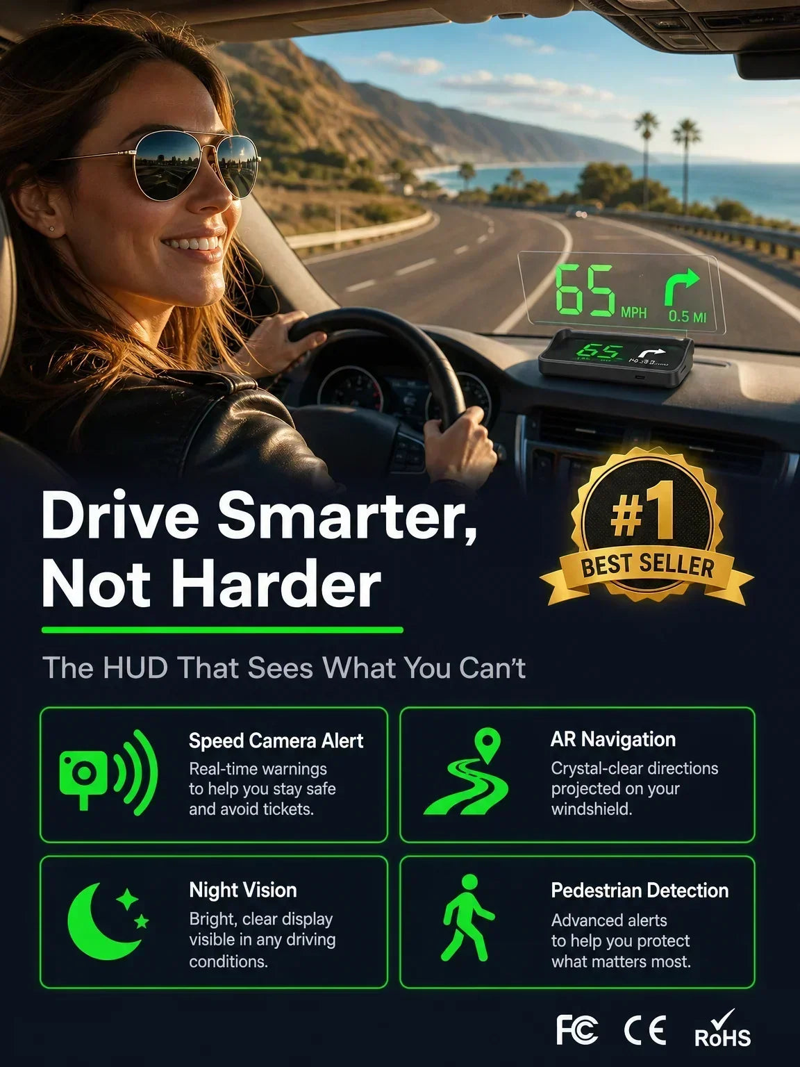 ⌛Limited-Time Offer-Head-Up Display (HUD) Car GPS Digital Speedometer