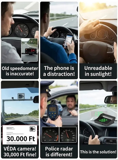 ⌛Limited-Time Offer-Head-Up Display (HUD) Car GPS Digital Speedometer
