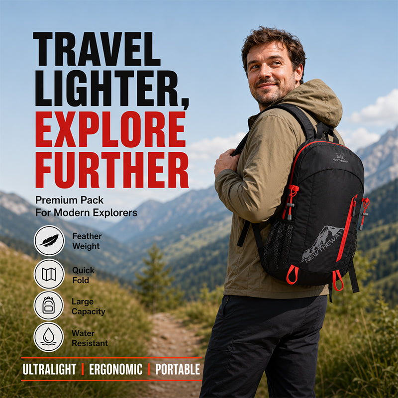 🌧️ Foldable Waterproof Camping Backpack – Lightweight Portable Outdoor Travel Rucksack⛺
