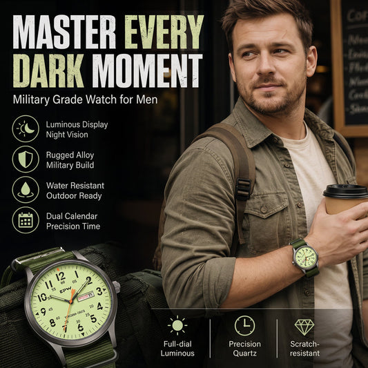 📢📢60% OFF !! ⏰Men's Quartz Watch with Luminous Display