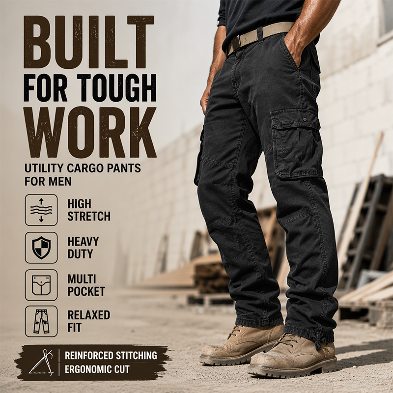🔥 Utility Built In | Men’s Multi-Pocket Tactical Cargo Pants