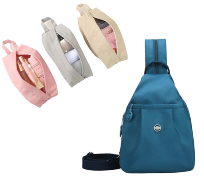 🔥Limited-time offer-Multi-Pocket Convertible Backpack & Crossbody Bag