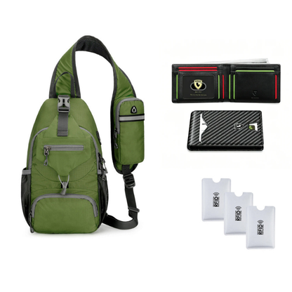 🎒 Practical Everyday Carry | Men's Multi-Pocket Water-Resistant Oxford Sling Bag